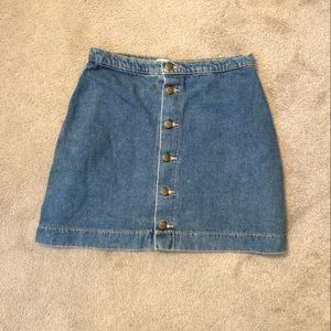 AA Denim Button Up Skirt